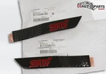 Genuine Subaru Rh + Lh Side Set Fender Emblem Molding Black For Wrx Sti 15-16. Fixed Price $71.98.