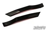 Matte Black Fender Garnish R/l Emblems Flat Badges (fits: 08-14 Rex). Fixed Price $37.99.