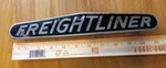 Org. Freightliner Diesel Truck Tractor Nameplate Enamel Porcelain Chrome Emblem. Fixed Price $65.00.