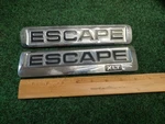 (2) 2008 09 10 11 12 Ford Escape Xlt Rear Gate Chrome Emblem Logo Badge Oem 1S7. Fixed Price $17.99.