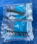 Lincoln & Mark Vll Name Plate Combination Nos. Fixed Price $75.00.