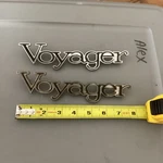 Mopar Oem 1975-1982 Plymouth Voyager Door Emblem Badges 3824201 Set With Pins. Fixed Price $60.00.