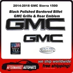 2014-2018 Gmc Sierra 1500 Black Polished Grille & Tailgate Emblem Ami 96514KP. Fixed Price $154.99.
