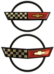 1984-1990 Chevrolet Corvette C4 Emblem Set Front Bumper & Rear Gas Door Kit Meta. Fixed Price $114.95.