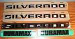 Gm Oem Black Emblems Silverado Duramax 86539778, 2019-2026 Missing Lt. Fixed Price $36.95.