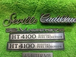 1980 Vintage Cadillac Metal Emblems Seville NORTHSTAR,HT4100,4.5 Liter. Fixed Price $59.99.
