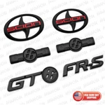 Set Scion Frs Fr-s Gt 86 Bumper Truck Fender Nameplate Emblem Matte Black Red. Fixed Price $39.99.