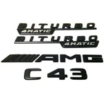 Gloss Black C43 Amg Biturbo 4MATIC Rear Emblem Badge For Mercedes W205 C205 New. Fixed Price $39.97.