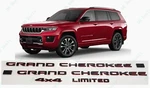 Black Red Door Rear 4X4 Limited Emblems Badges 2021+ Jeep Grand Cherokee Wl/wk. Fixed Price $106.80.