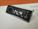 Original Vintage 1962 1963 Imperial Crown Emblem Part NO.2189687 Badge #2. Fixed Price $59.95.