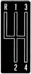 1968-69 Camaro; Console Shift Plate Emblem; With 4 Speed; Manual Trans. Fixed Price $21.99.