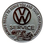 Vintage Car Badge Volkswagen Service Logo Vw Emblem Plakkette Placca Plate LG136. Fixed Price $38.00.