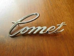 1973 1974 1975 Mercury Comet Emblem Nameplate. Fixed Price $25.00.