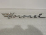 1960'S Dodge Coronet Emblem Metal Badge Vintage Ornament Nameplate 1902682. Fixed Price $97.00.