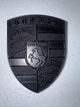 Porsche Black Emblem Hood Crest 911 996 997 930 Badge Cayenne Boxster Cayman. Fixed Price $69.00.