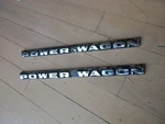 Dodge 1972 To 1976 Power Wagon Chrome Side Emblems Pair Original 3495698. Fixed Price $147.95.