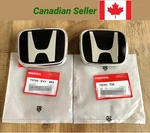 2X Black Chrome Jdm Honda Front Grill And Rear Trunk Emblems Fit 2022 11TH Civic. Fixed Price $47.05.