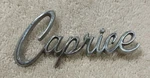 1969-1970 Chevrolet Caprice Roof Sail Panel Script With Vinyl Top 8723851. Fixed Price $25.00.