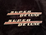 1946-48 Super Deluxe Ford Front Fender Emblems 51A 16079. Fixed Price $21.80.
