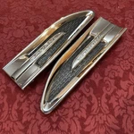 2010-2019 Ford Taurus Left Right Rh Lh Fender Chrome Emblem Trim Vent Oem Set. Fixed Price $49.00.