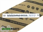 14-18 Jeep Wrangler Black Decal Emblem Nameplate Oem New Mopar Part # 5RQ86RXFAA. Fixed Price $34.22.