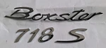 Porsche "boxster 718 S" Emblems Letters Badge Logo Rear Bumper Chrome. Fixed Price $59.00.