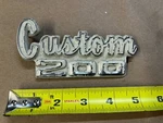 1972-1976 72-76 Dodge Truck Custom 200 Fender Emblem Badge Oem 3498346. Fixed Price $39.89.