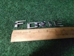 10 11 12 13 Kia Forte Emblem Nameplate Rear Trunk Chrome Cracked 9L3. Fixed Price $15.99.
