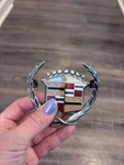 1967-1970 Cadillac Eldorado Hood Wreath & Emblem. Fixed Price $150.00.