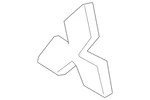 Genuine Mitsubishi Emblem MR971712. Fixed Price $59.63.