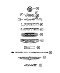 Genuine Mopar Grand Cherokee Nameplate Left 68568683AA. Fixed Price $80.15.
