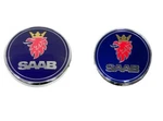 Genuine Set Pair Of Hood & Trunk Emblems For Saab 9-3 2003-2007. Fixed Price $70.95.