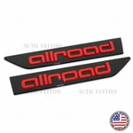 Audi Allroad Fender Left & Right Marker Nameplate Badge Emblem Sport Black Red. Fixed Price $59.99.