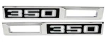 New Trim Parts Front Marker Light Bezel 350 Emblem Pair / For Listed Chevy 4607. Fixed Price $141.99.