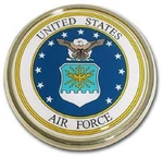 Us Air Force Seal Chrome Metal Auto Emblem (new) States Military Car Decal. Fixed Price $14.95.
