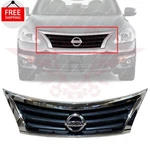 New Front Bumper Upper Grille Assembly & Oem Emblem Fits 2013-2015 Nissan Altima. Fixed Price $118.05.