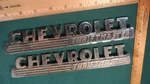 CE46 Chevrolet Thriftmaster Hood Side Emblems Vintage 1946-53 #3692106 Pickup. Fixed Price $101.99.