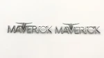 Maverick Emblems Sides Falcon Genuines Parts Ford Classic Pair Metal. Fixed Price $445.00.