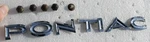 1969 "pontiac" Full Size Sedan Rear Trunk Lid Letters Emblems. Fixed Price $89.99.