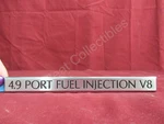 Nos Cadillac Deville 4.9 Port Fuel Injection V8 Name Plate Emblem Chrome 1991-93. Fixed Price $29.99.