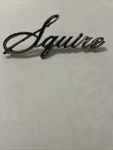 Vintage Metal Ford Squire Emblem Badge. Fixed Price $32.95.