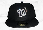 Bling Mlb Snapback Austrian Crystal Hat Cap Baseball Any Team Bedazzle Nationals. Fixed Price $99.00.