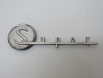 1954 Buick Super Script Emblem #1165478 = Great Oem Original Survivor **. Fixed Price $59.95.
