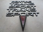 97-99 Pontiac Transport Front Logo Door Emblem 10173153 Tailgate 10272386 Decal. Fixed Price $36.95.
