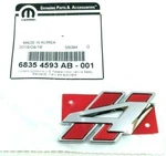 Dodge Durango Journey Awd Rear Liftgate Hatch Red Chrome Emblem Badge New Oem. Fixed Price $128.42.