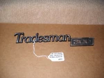 Nos Mopar 1978-1983 Dodge Tradesman 300 Van Nameplate Emblem Mint. Fixed Price $50.00.