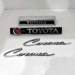 Toyota Corona Front, Rear, And Fender Side Metal Emblem Badges Set. Fixed Price $89.90.