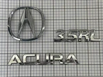 Acura 3.5RL 2000 - 2004 Oem Rear Right Emblem Full Set. Fixed Price $79.95.
