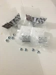 Chevy 350 Fender Emblem Kit ** V-flag 2 Set. Fixed Price $39.99.