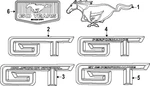 Genuine Ford Deck Lid Emblem PR3Z-6342528-B. Fixed Price $107.21.